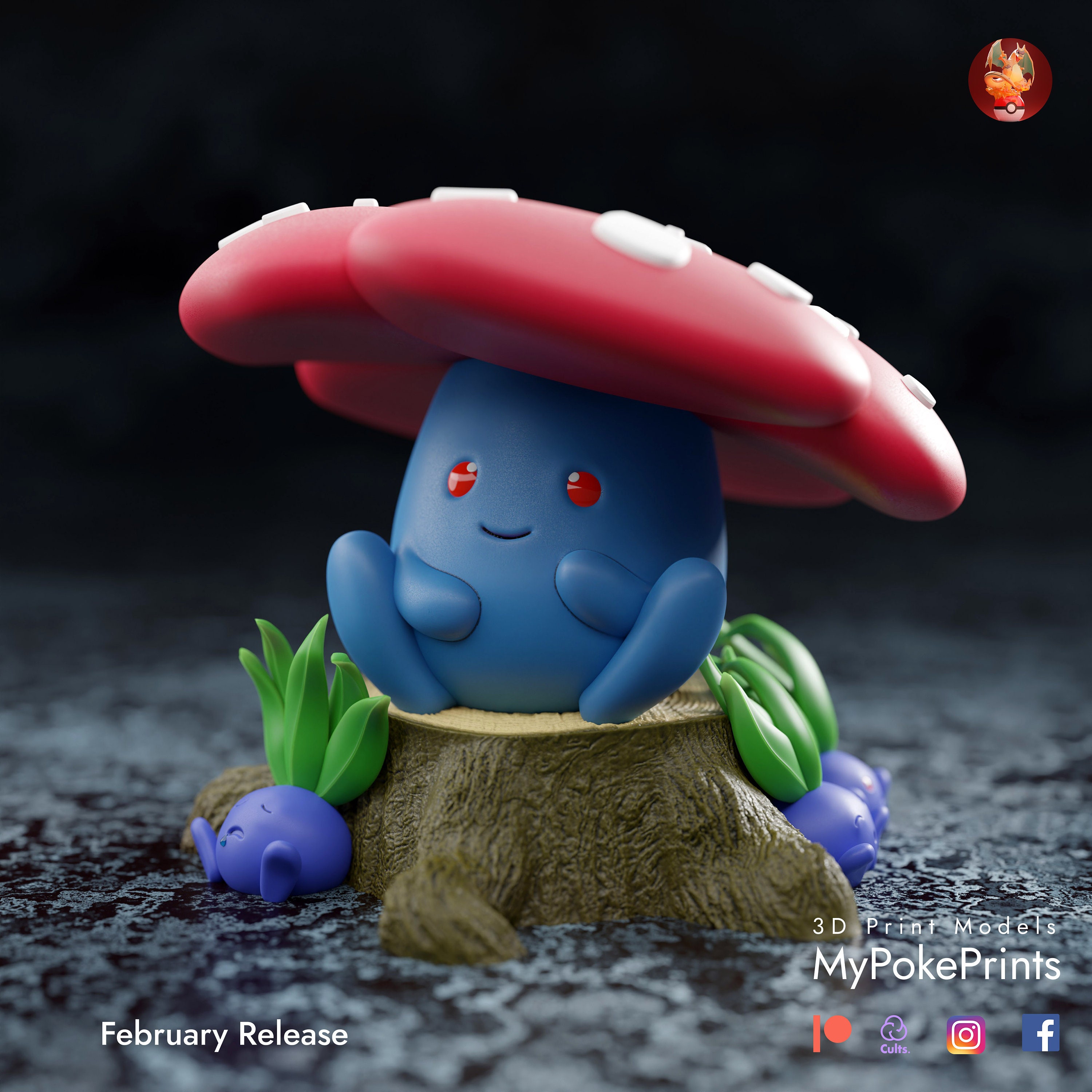 3D file Pokemon Quest - 002 Ivysaur 🐉・3D printing model to download・Cults