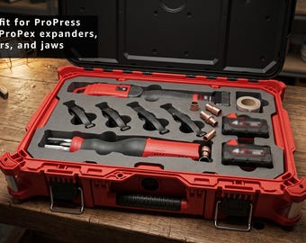 Milwaukee M12 ProPress & ProPex Organizer Insert | Fits Packout Medium Box 48-22-8424 | Insert for 2473-22 / 2532-20