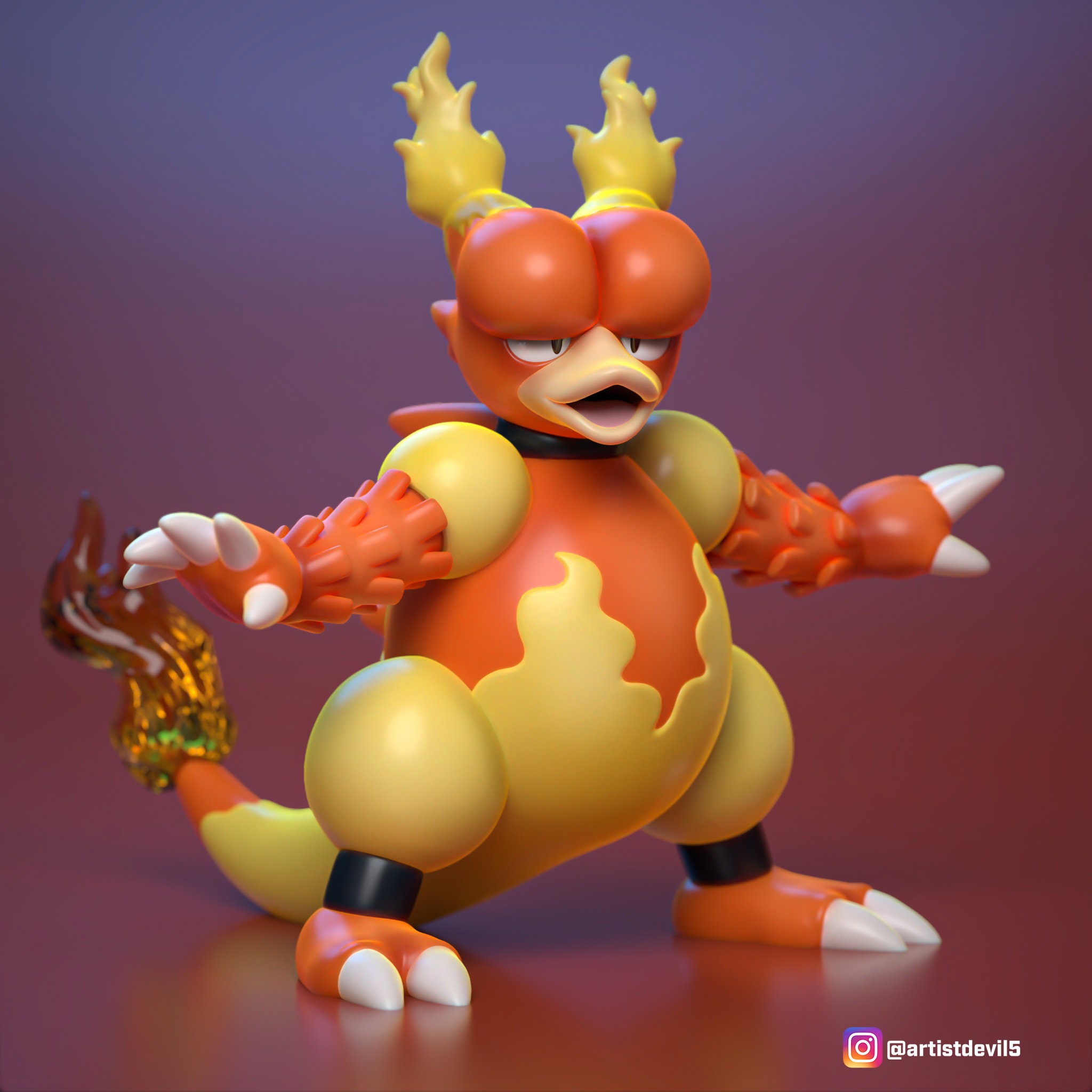 Magmar Plush Etsy