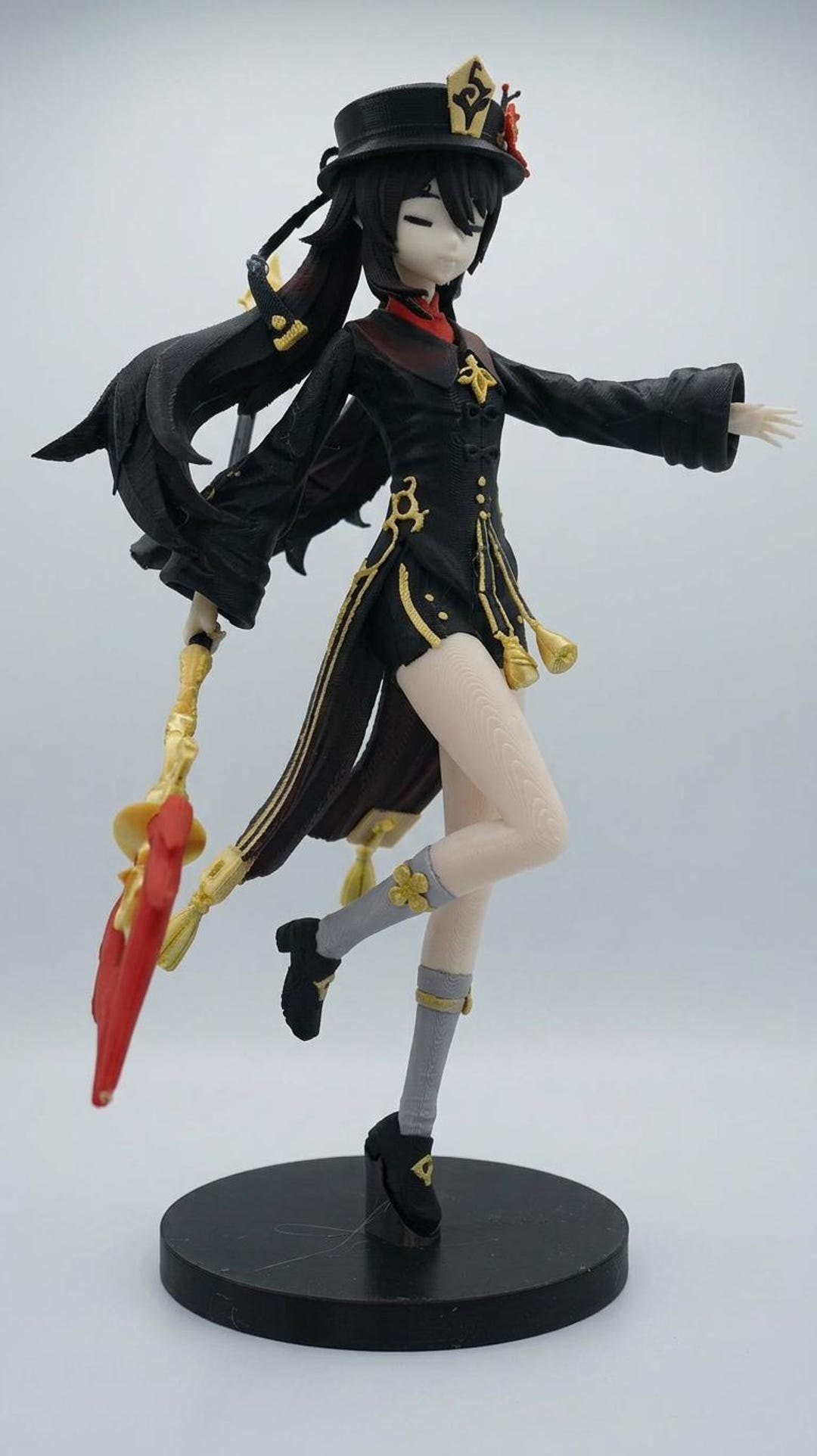Pyro Fire Statue Hu Tao Figure | Genshin Impact Pyro Statue | Painted Display Model or ...