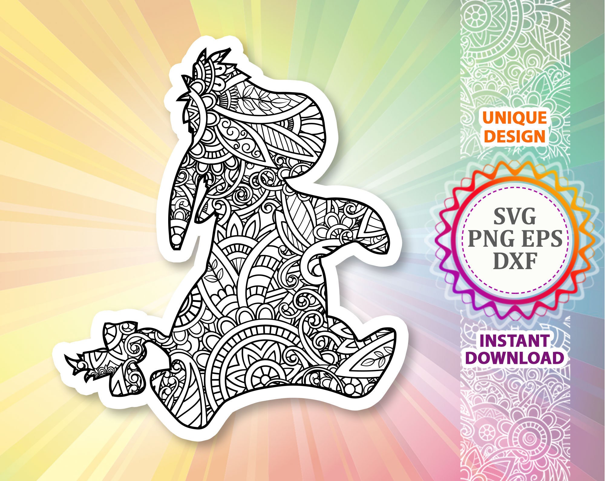 Eeyore Svg Eeyore Mandala Svg Svg Designs Eeyore Shirt Svg - Etsy