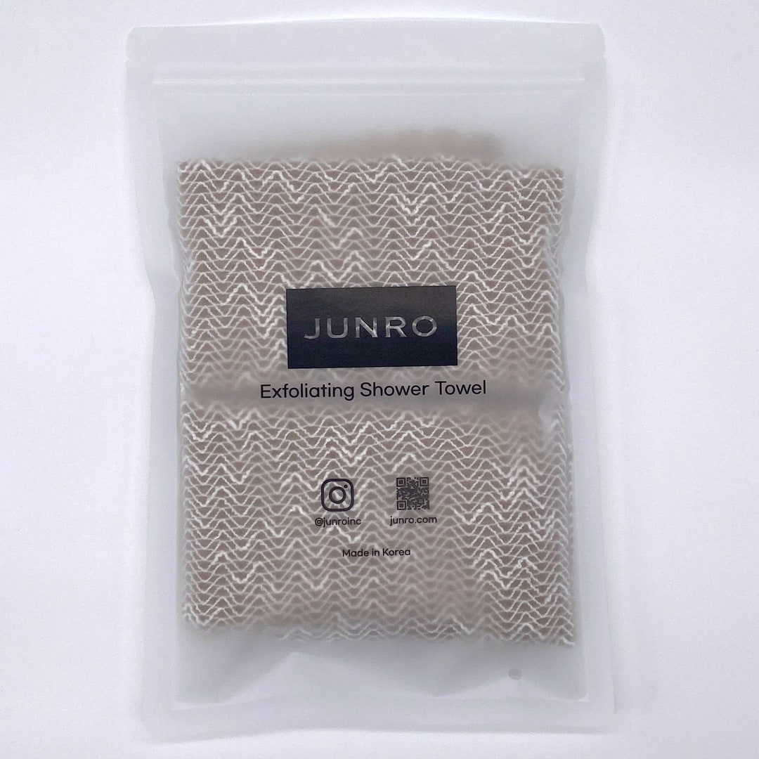 2 Pack Exfoliating Shower Towel Korean Mugwort Fabric Exfoliating