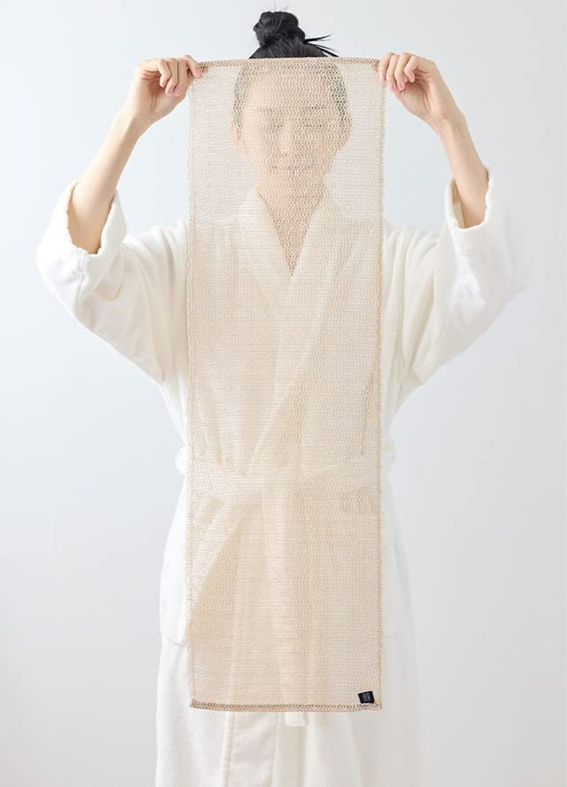 2 Pack Exfoliating Shower Towel Korean Mugwort Fabric Exfoliating