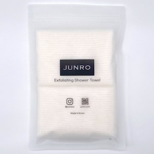 2 Pack - Exfoliating Shower Towel - Korean White Hanji Paper Exfoliating Washcloth for All Skin Types - Made in Korea