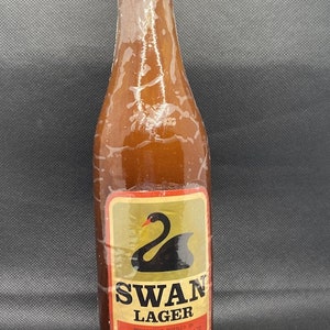 RARE SWAN LAGER Beer Bottle Candle Collectable