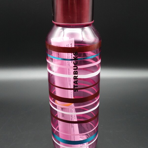 Starbucks Pink Glass Water Bottle Etsy