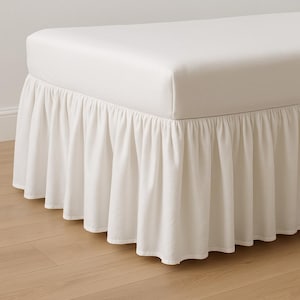 Gathered  Bed skirt, 100% Cotton Luxury Bedroom Decor