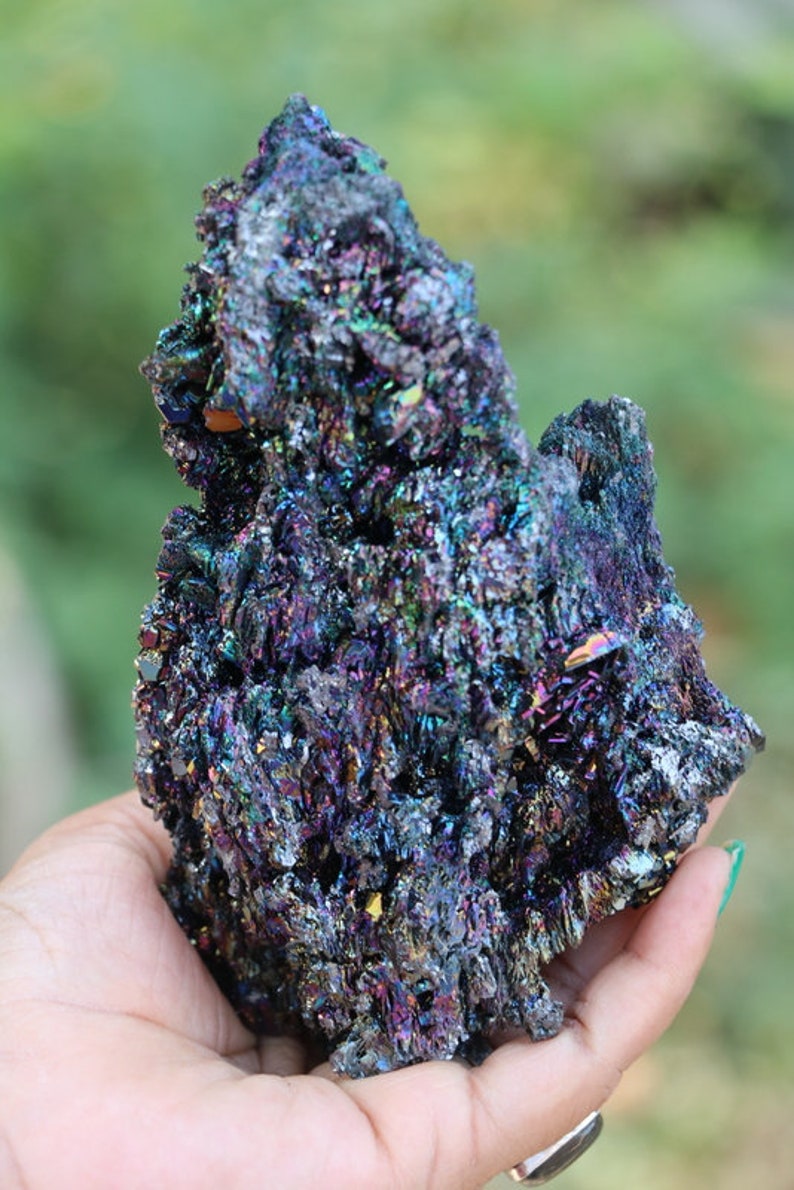Rainbow Carborundum Crystal silicon Carbide healing Crystals Raw ...