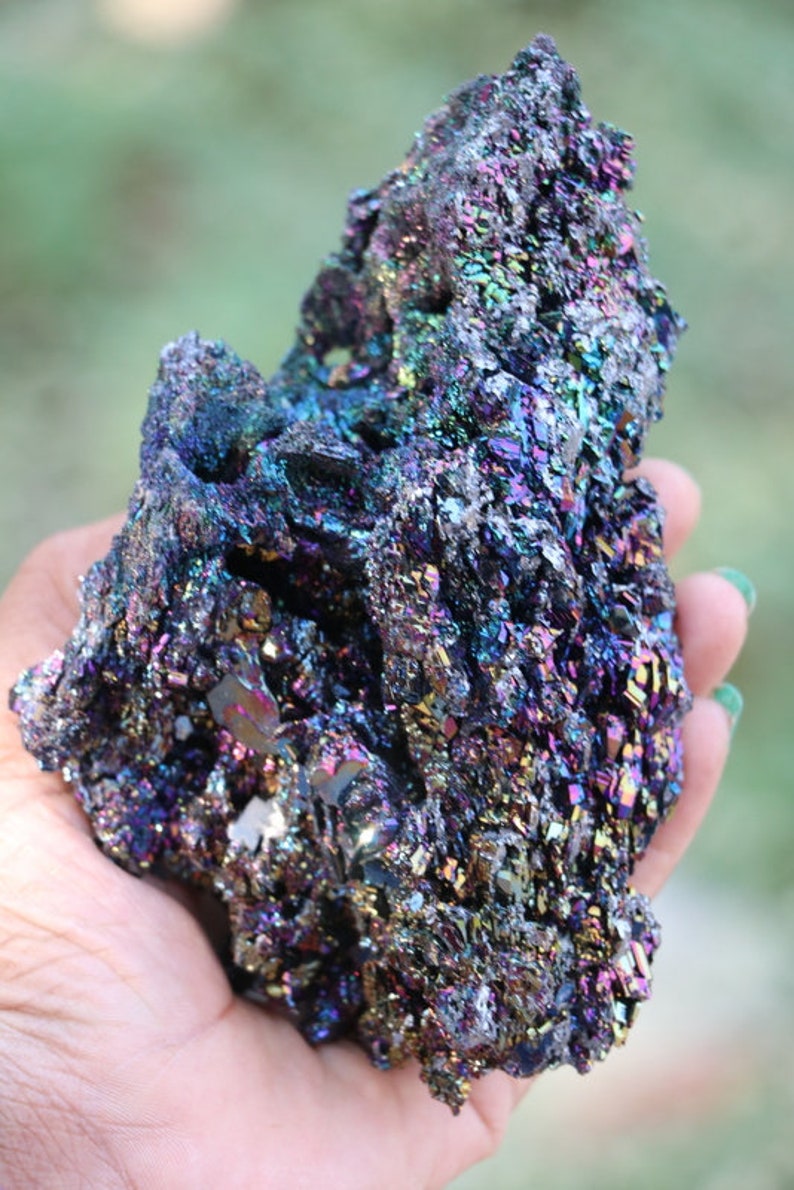 Rainbow Carborundum Crystal silicon Carbide healing Crystals Raw