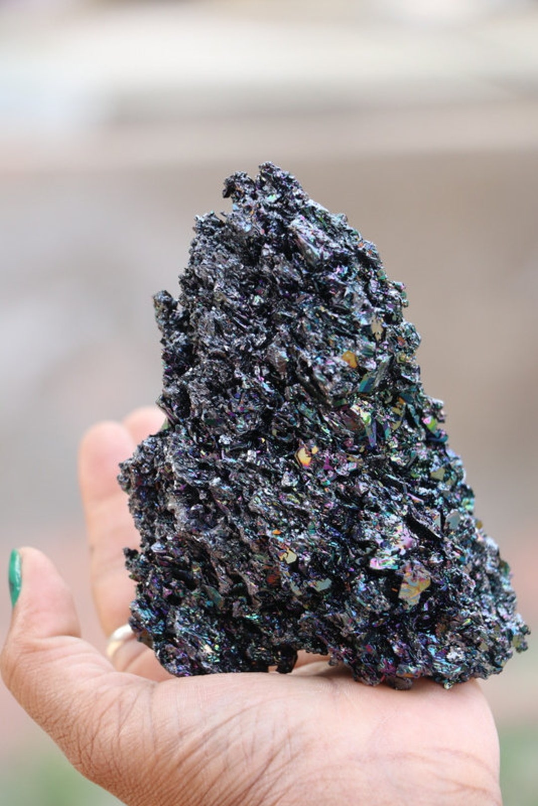 Rainbow Carborundum Crystal silicon Carbide healing Crystals Raw