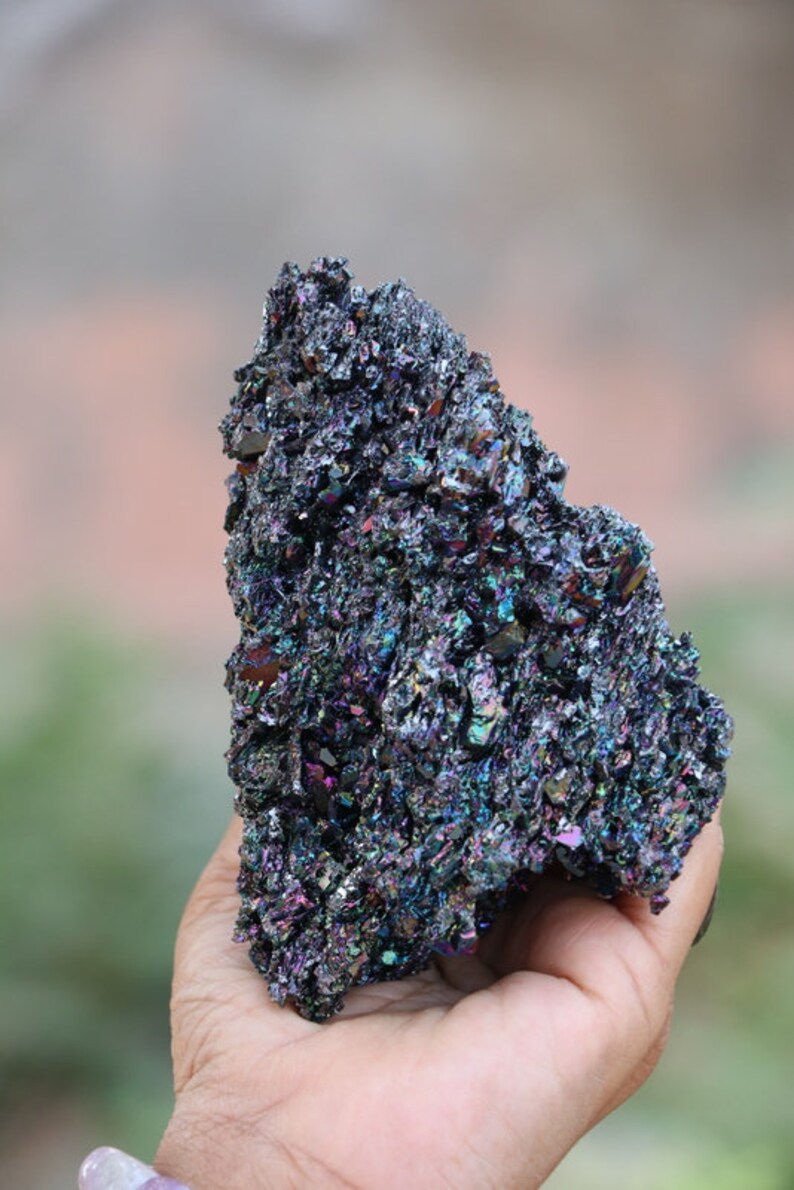 Rainbow Carborundum Crystal silicon Carbide healing Crystals Raw