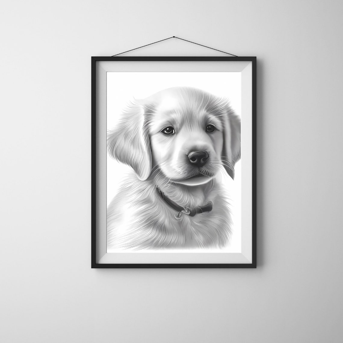 golden-retriever-puppy-pencil-drawing-digital-download-digital-prints