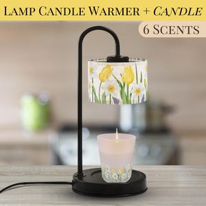 Tulip Garden Candle Warmer Lamp With Scented Candle Soy Wax Warmer Candle Lamp Housewarming Gift For Her Lamp Candle Gifting Idea For Mom