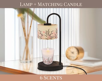 Candle Warmer Lamp Nightstand Wax Melter Electric Scent Burner Bedroom Aroma Device Flameless Fragrance Heater Linen Shade Light