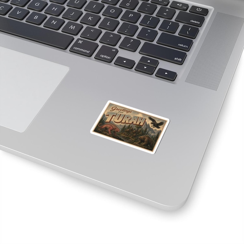 Shield of Sparrows Sticker - Greetings from Turah | vintage postcard landscape image 6