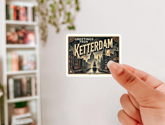 Six of Crows Sticker for Kindle Insert | Ketterdam Decor Grishaverse Laptop Decal | Crow Club