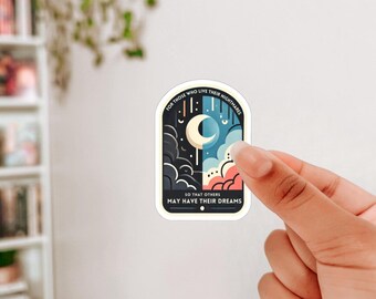 Quicksilver Sticker - For Those Who Live Their Nightmares | Gifts for Book Lovers