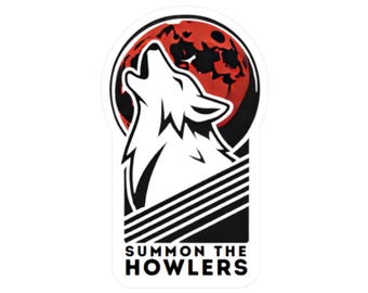 Red Rising Howlers Sticker for Kindle, Summon the Howlers Decal, Book Lover Gift, Laptop Decal for Sci-Fi Fans Merch