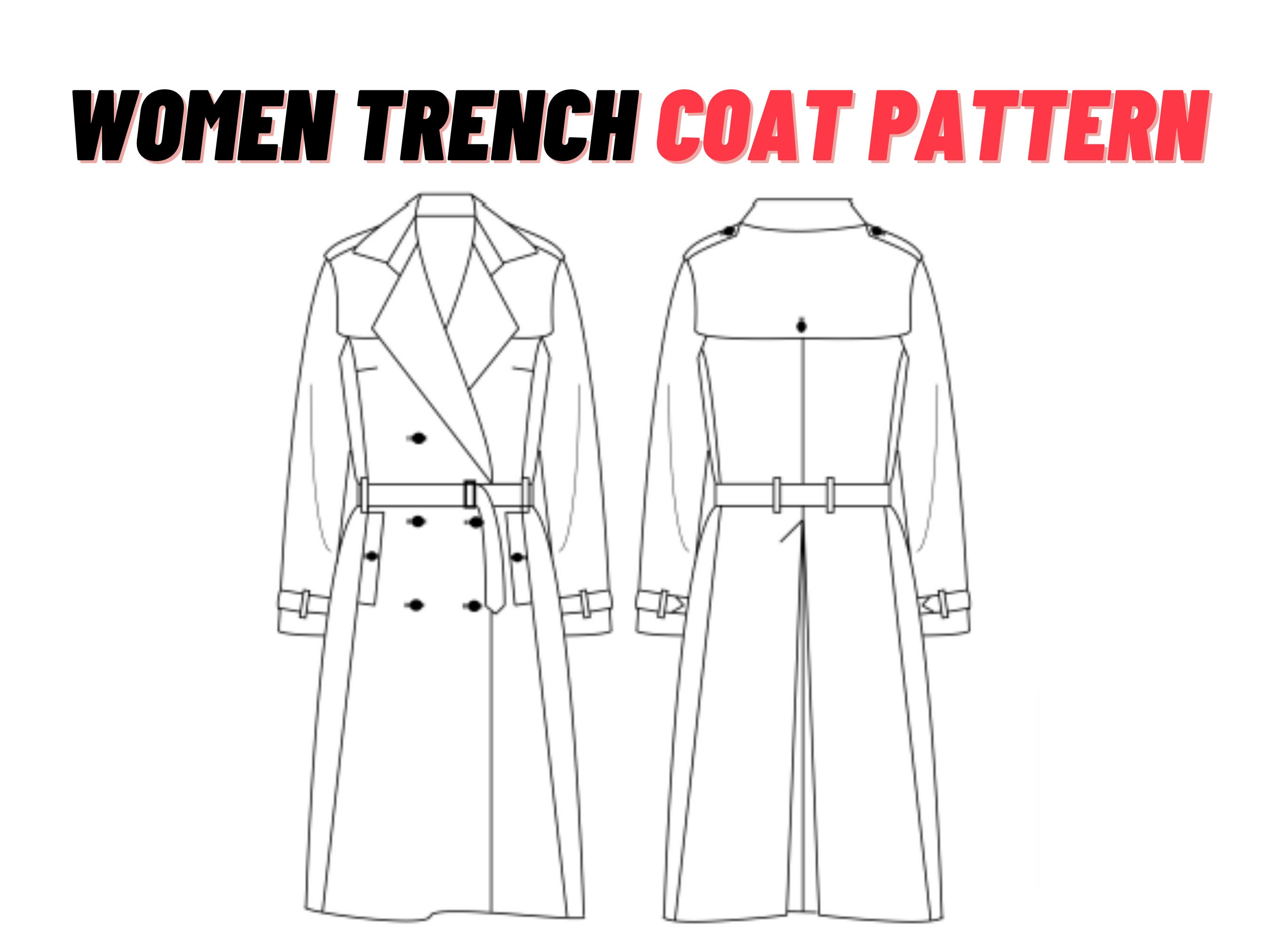 36+ Vintage Trench Coat Sewing Pattern | LarasLehanne
