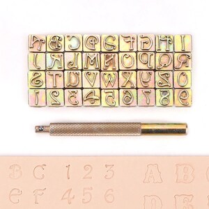 Juego de punzones con sellos de letras y números, 27/37 piezas, A-Z/0-9, acero de aleación, herramientas de punzonado para manualidades de cuero, logotipo de cinturón de bricolaje, estampado de sello, sello de punzonado