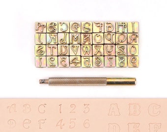 Juego de punzones para sellos de letras y números, 27/37 piezas, A-Z/0-9, acero aleado, herramientas de perforación para trabajos en cuero, logotipos para cinturones, estampado de sellos, sello perforador.
