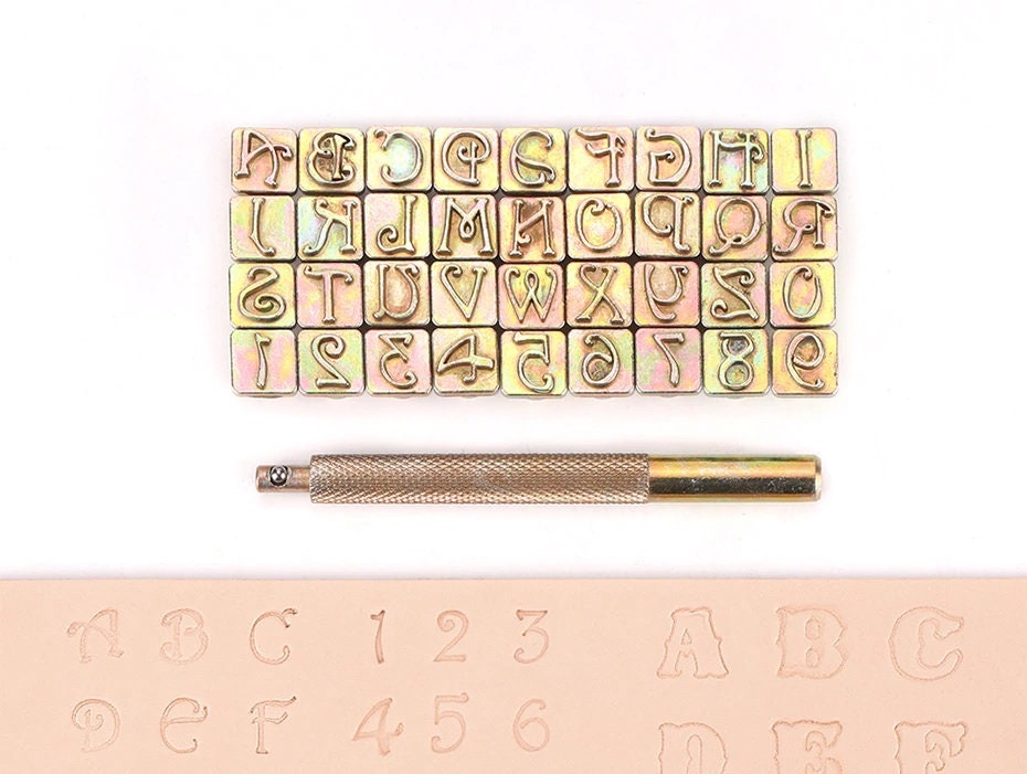 Capital Letters Stamp Set, 1/2 / 13mm Alphabet Stamp Tools Set