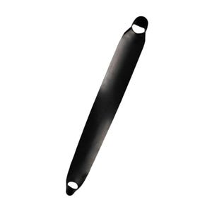 May include: A black, elongated resistance band with a loop at each end. The band is made of a flexible material and is designed for exercise and physical therapy. The band is shown against a white background.