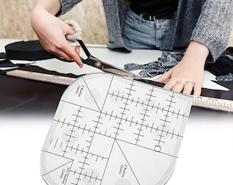 Sewing Corner Ruler, Transparent Acrylic, Quilting Tool, Creative Angle Measuring Template, Fabric Cutting Guide, DIY Patchwork Craft Making