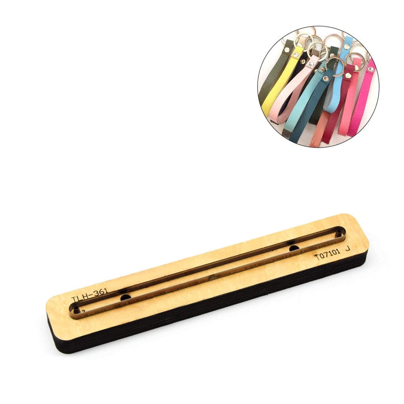 Leather Keychain Punch Domestic/japanese Steel Wood Cutting Etsy