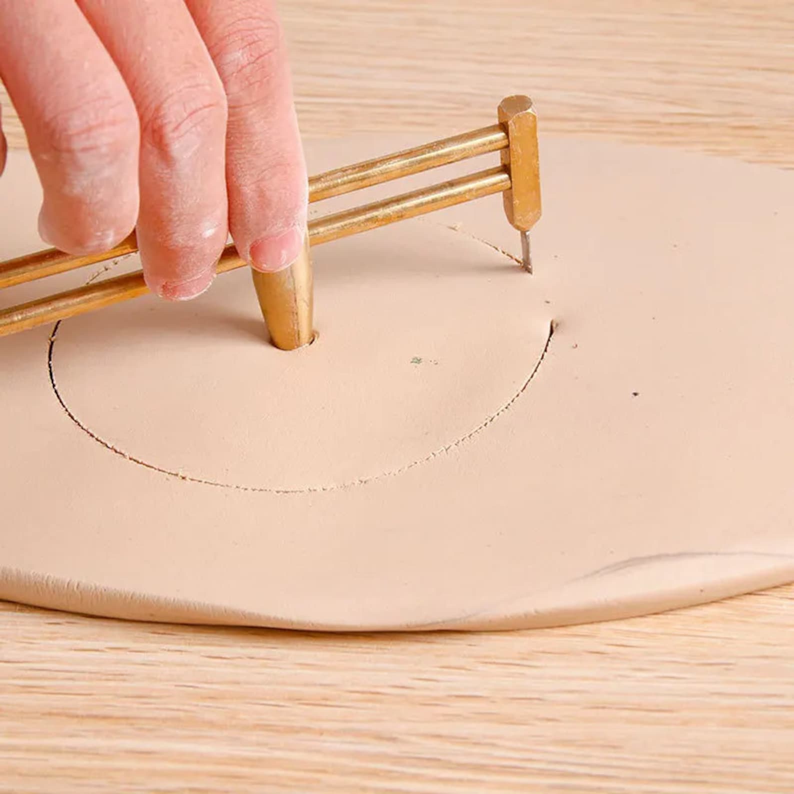 Pottery Calipers, Copper/wood/plastic, Compasses, Clay Measurement, Circle Positioning, Drawing