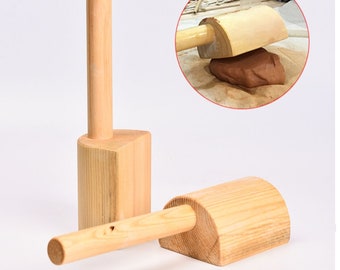 Clay Clapper, Wooden Ceramic Clapping Board, Polymer Shaping, Pottery Spout Modifier, Flattening Tools, DIY Crafts Modelling, Texture Making