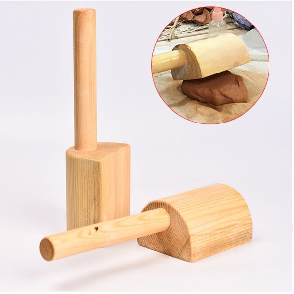 Clay Clapper, Wooden Ceramic Clapping Board, Polymer Shaping, Pottery Spout Modifier, Flattening Tools, DIY Crafts Modelling, Texture Making