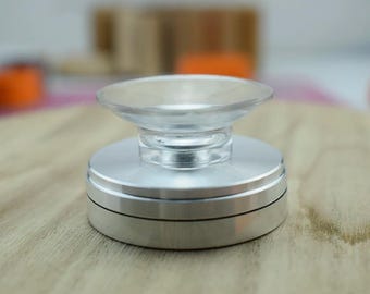 Pottery Trimming Spinner, Metal, Mini Ceramic Clay Trim Stabilizer, Bearing Rotary Disc, Finishing Throwing Tool Sculpting Wheel Accessories