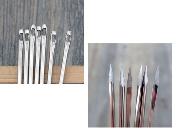 16x Repair Sewing Needles Kit Curved Canvas Upholstery Leather Carpet