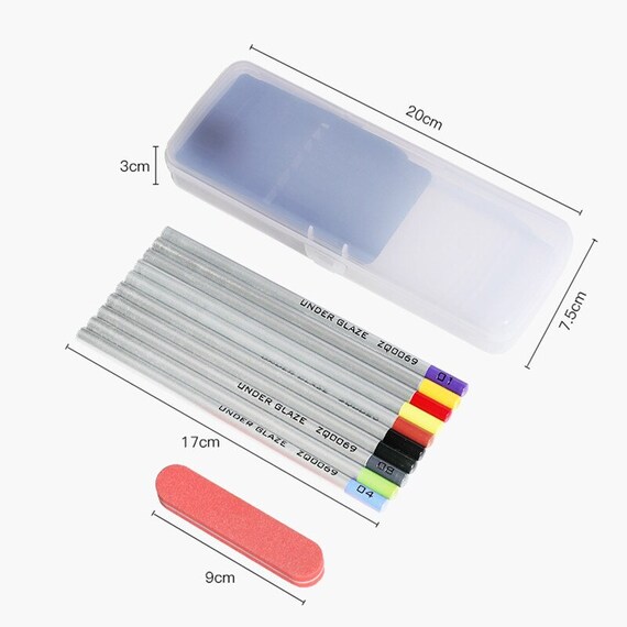 Lot De 10 Pots De Peinture Sous Glaçure Pour Céramique - Assortiment De Couleurs (USA)