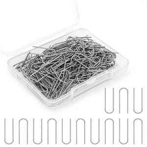 Volframtrådskrokar, 50/100/200 st, nickel-krom, U-formad keramisk brinnnål, högtemperatur nikrom, hoppringar för keramikdekorationer