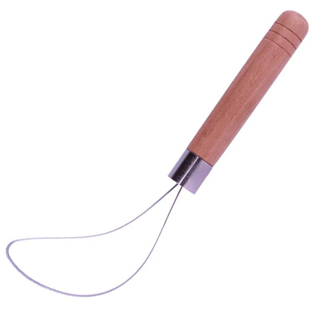 Pottery Loop Carving Tool, Stainless Steel, Wooden Handle, Large Steel ...