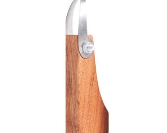 Pottery Clay Scraper Knife, Stainless Steel Wooden Handle, Single-Head Ceramic Art Shaping, Carving Tool, DIY Trimming Sculpting Accessories