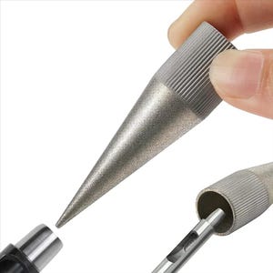 Leather Round Hole Punch Polisher, Emery Stainless Steel Edge Sharpener Grinder, DIY Leathercraft  Accessory, Leatherworking Polishing Tool