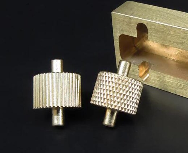 Leathercraft Edge Rollers, 3pcs, Pure Copper, Leather Hand Sewing