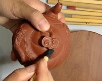 Ceramic Clay Sculpture Pen Set, 6pcs, DIY Pottery Carving Tools, Teapot Miniature Statue Modeling Sculpting Accessories, Art Craft Shaping