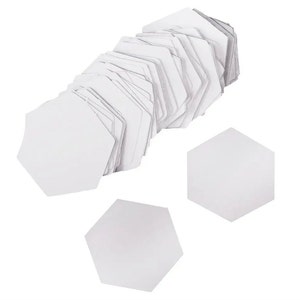 Modelli per quilting, 100 pezzi, English Paper Piecing, diverse dimensioni, a forma di esagono, fai da te patchwork, artigianato da cucito, accessori per quilting artigianale