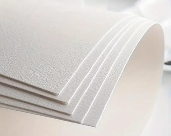 Aquarelpapier, 20 vellen, 100% katoen, gestructureerd oppervlak, zuurvrij professioneel schetsboek voor gemengde media, tekenblok, tekenaccessoires