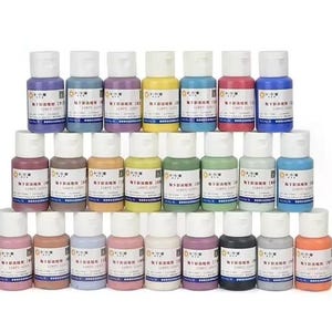 Underglasyr för keramik, 12 st, glasyr, färgkoncentreringsmedel, blyfria, giftfria målarverktyg, färgpigment för elever och barn