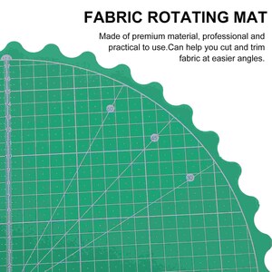 Rotating Cutting Mat, Plastic, Circle, Self Healing, Gridded Board, Craft Table Protection, Turntable Working Pad, Fabric Sewing Accessories zdjęcie 6