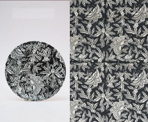 Pottery Underglaze Transfer Paper, Black Floral Pattern, Jingdezhen ...