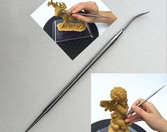 Clay Sculpting Tool, Stainless Steel, Double-Ended Sharp Carving Knife, DIY Engraving, Ceramic Art Accessories, Modeling Sculpture Detailing