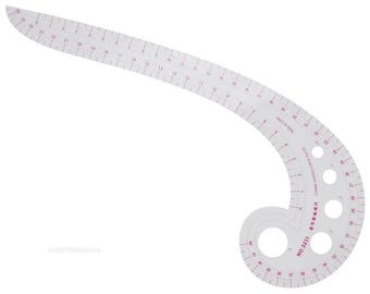 French Curve Ruler, Soft Plastic, Comma Shaped Sewing Styling Measuring Tool, Multifunctional Dressmaking Pattern Design, Quilting Accessory