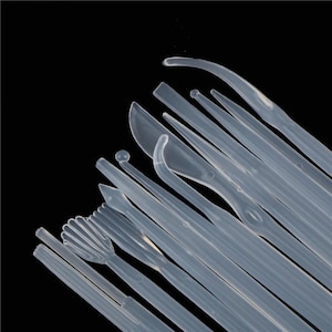 14Pcs Clay Sculpting Tool Set, Plastic, Various Styles, Wax Carving, Pottery Shaping Kits, Pottery Modeling Accessories, Sculpture Detailing