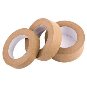 Artist Masking Tape, Multiple Sizes, Kraft Paper Material, Brown, Tearable Adhesives, Drafting Arts, Watercolor Painting, DIY Canvas Framing image 5